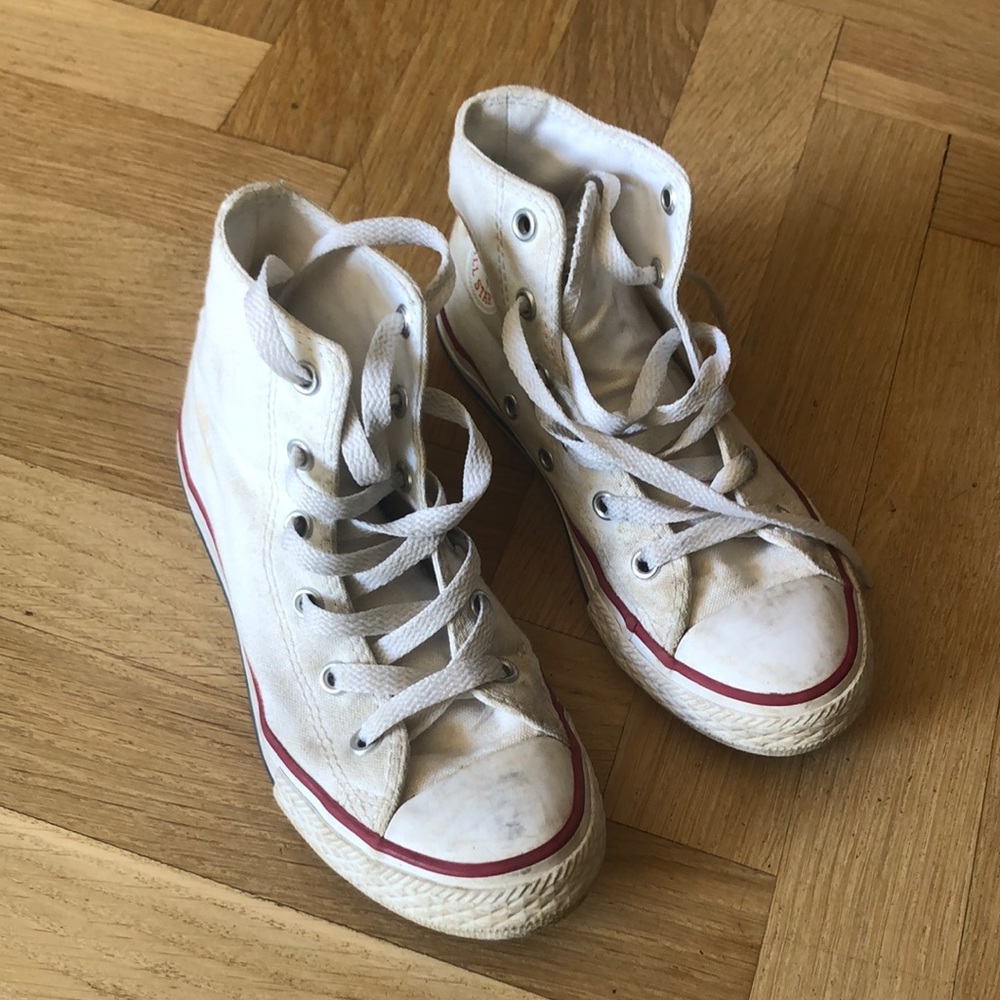 Converse All Star high tops white kid’s size US 13.5